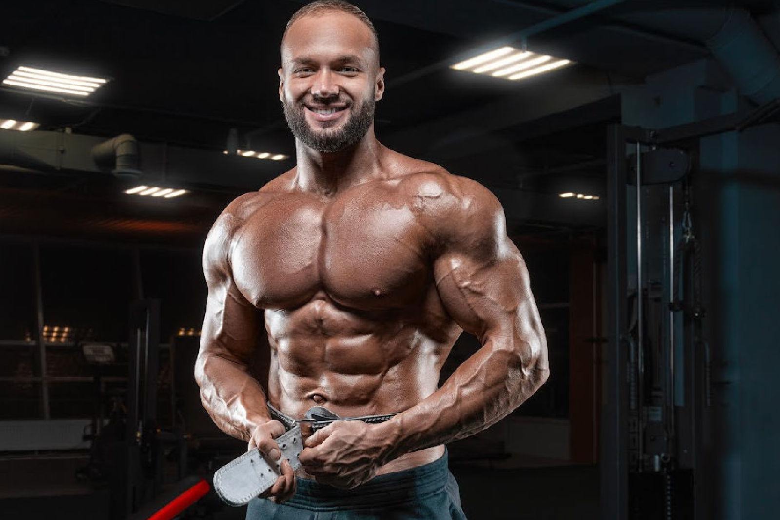 Bodybuilder in the gym