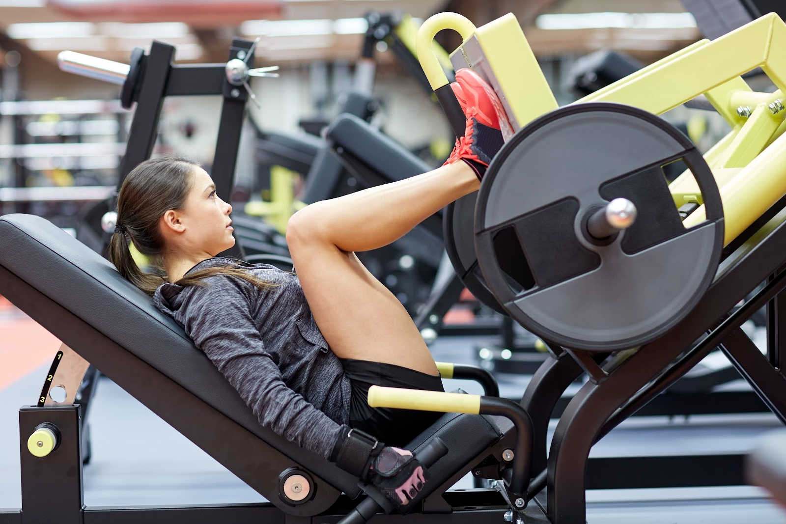 Leg press machine