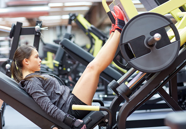 Leg press machine