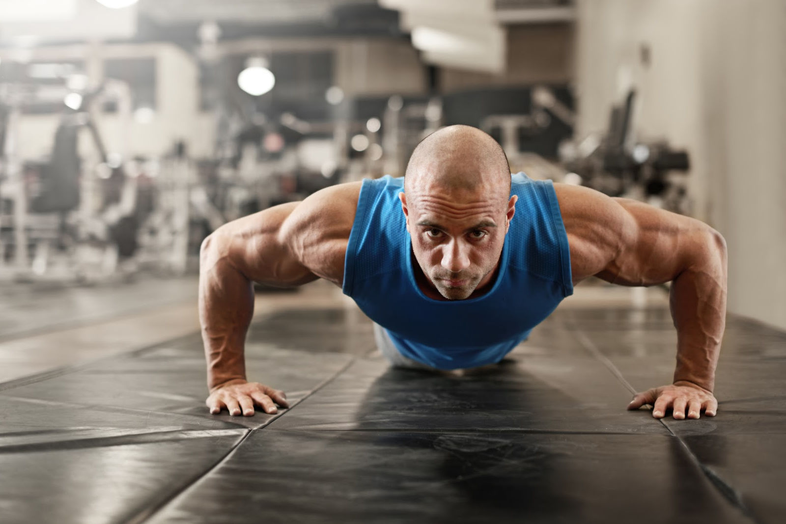 Man doing pushups