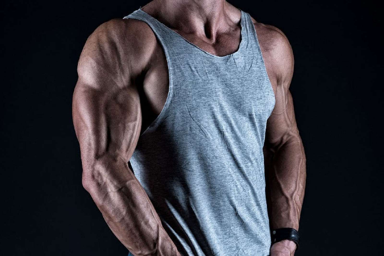 Muscular man in tank top